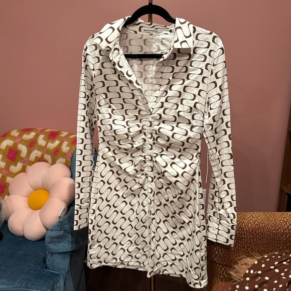 NWT Reformation Vikki Dress in Frequency - Picture 7 of 7